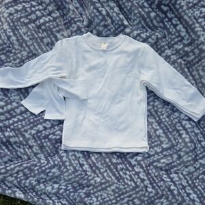 Laughing Giraffe Lot of 4 White Long Sleeve T-Shirts NWOT